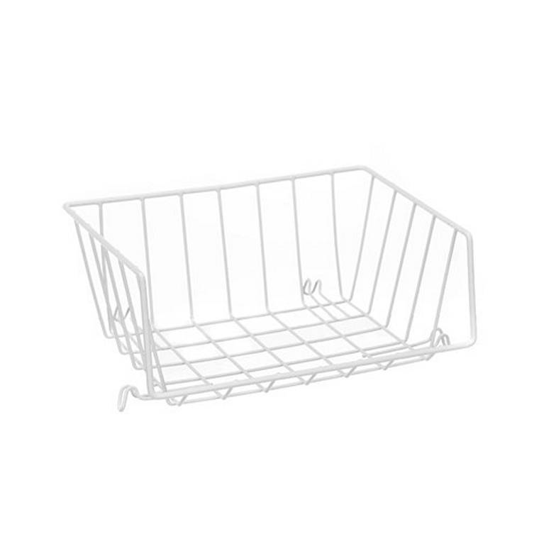 Wire Stackable Storage Basket, 29X22X12cm, 2 Assorted