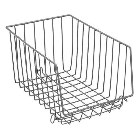 Wire Stackable Storage Basket, 33X21X17cm, 2 Assorted