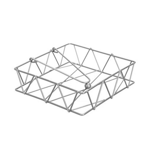 Wire Diamond Napkin Holder, 18.5x18.5x5, 2 Assorted