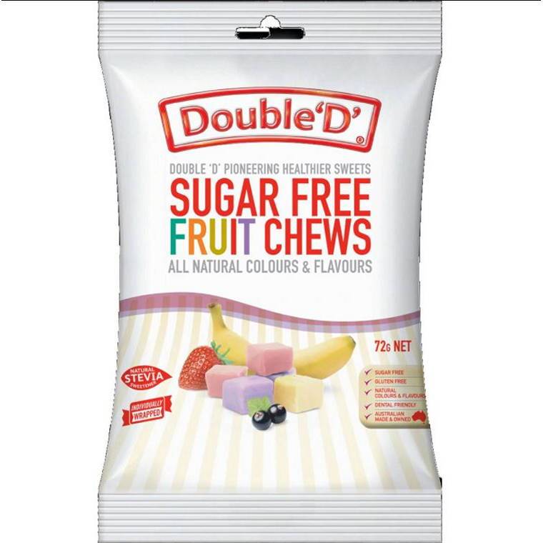 DD Sugar Free Fruit Chews, 72g