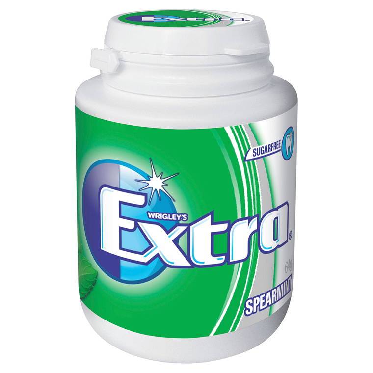 Wrigleys Extra Spearmint Bottle, 64g