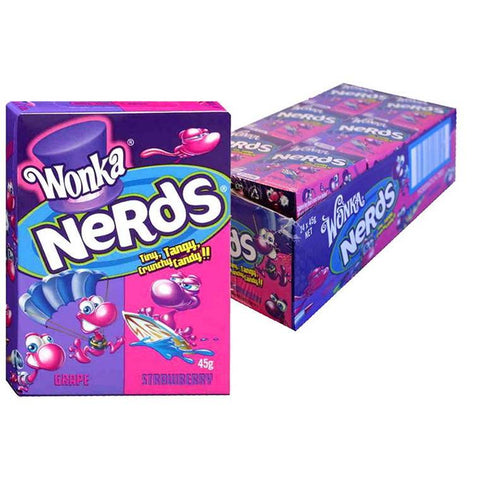 Wonka Nerds Grape and Strawberry, 45g