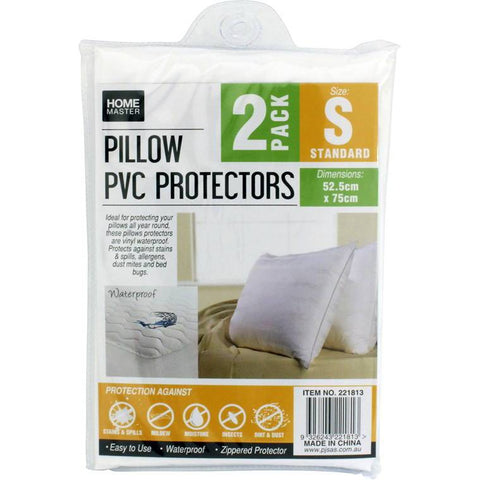 Home Master PVC Pillow Protector, 2pk