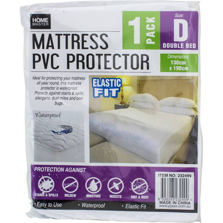 Home Master Fitted Mattress Protector, Double