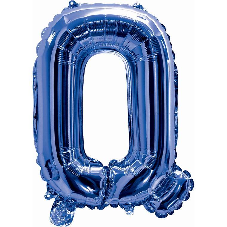 Balloon Foil 35Cm Blue Q