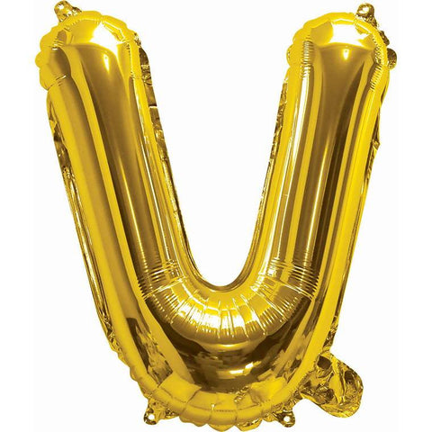 Foil Balloon 35Cm Gold V