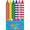 Candle 12Pk 8Cm Printd Brights