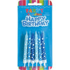 Candle 12Pk Plque W/Hldr Blues