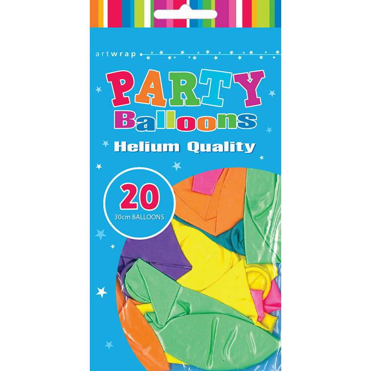 Balloon 20Pk Pearl Assorted