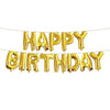 Balloon Foil Banner 35Cm Gold Happy Birthday