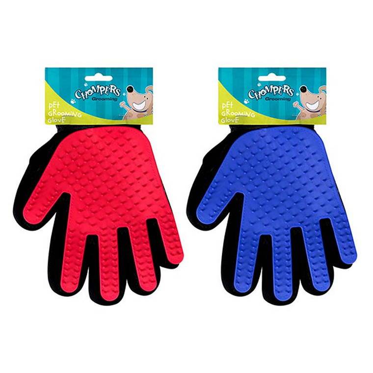 Pet Grooming Glove Brush, 2 Assorted, 24x13cm