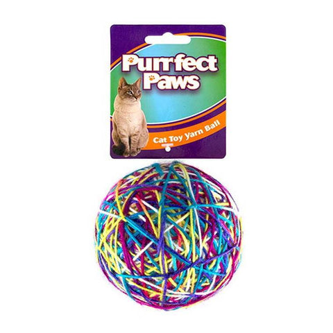 Cat Toy, Colourful, Yarn Ball, Large