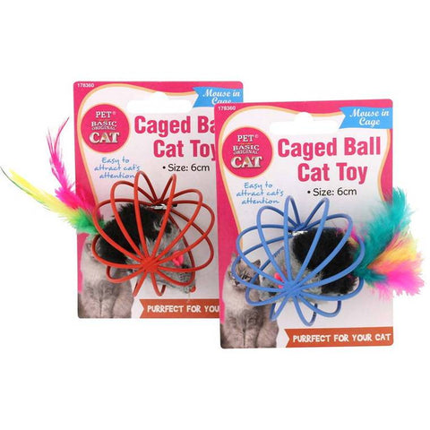 Cat Toy Caged Ball, 6cm