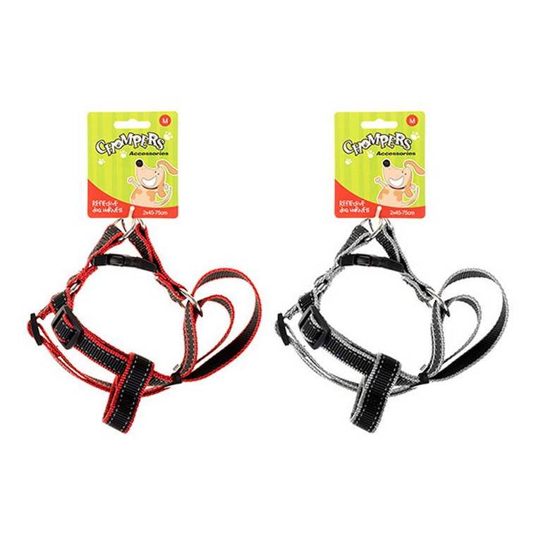 Dog Harness, Reflective, Medium, 2 Assorted, 2X45 to 75cm