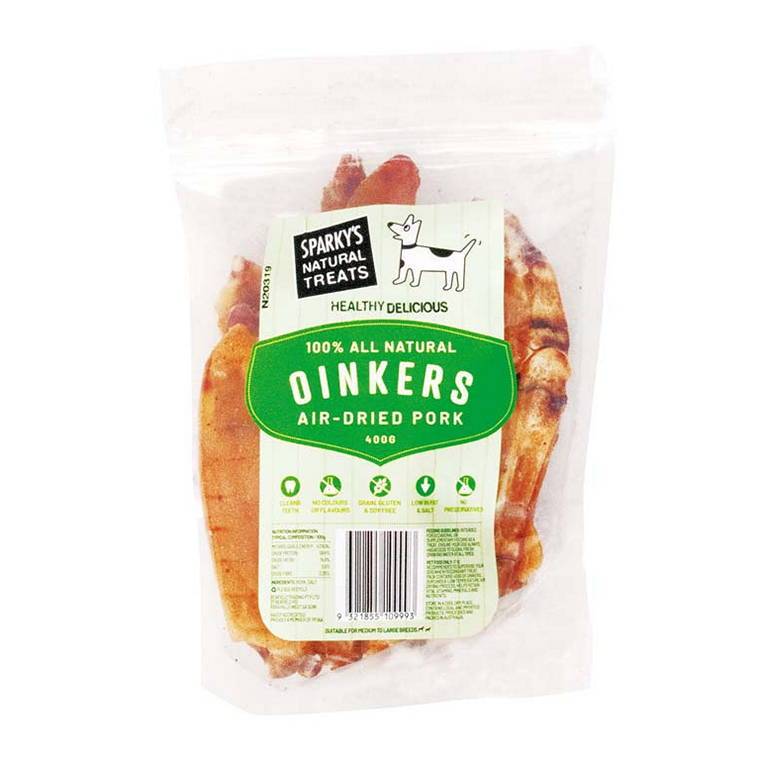 Sparky Pork Oinkers, 400g