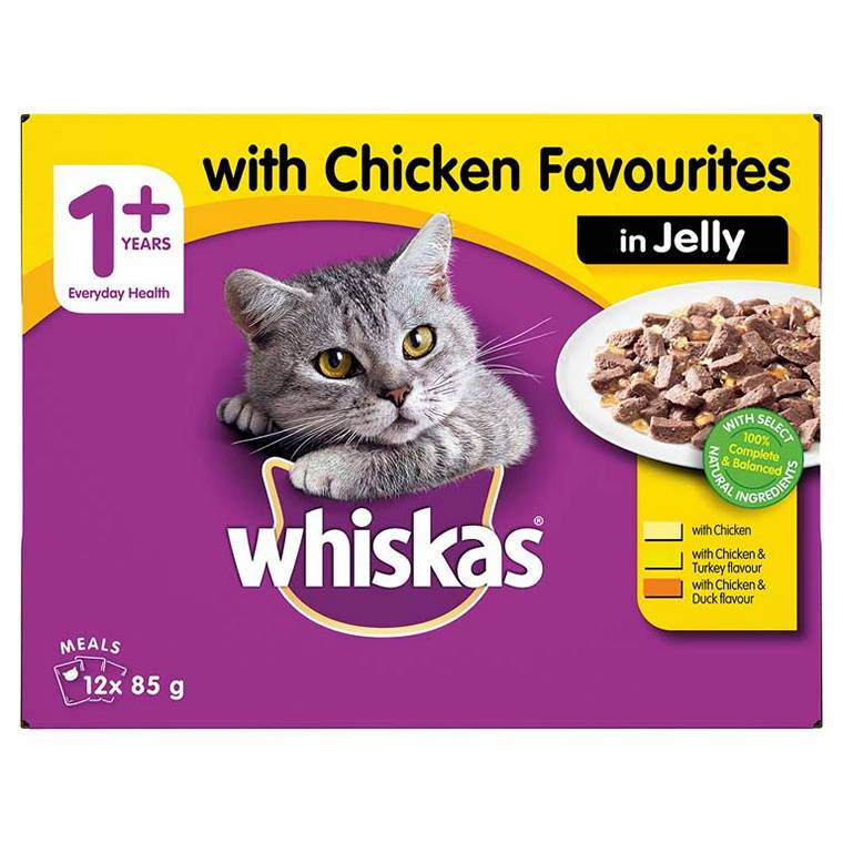 Whiskas Chicken in Jelly, 12X85g