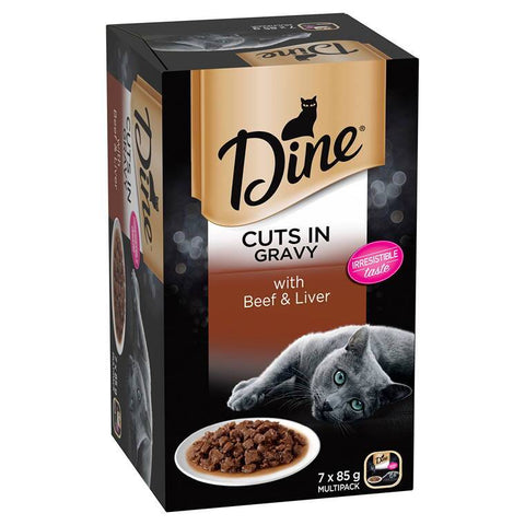 Dine Beef and Liver in a Rich Gravy, 7X85g