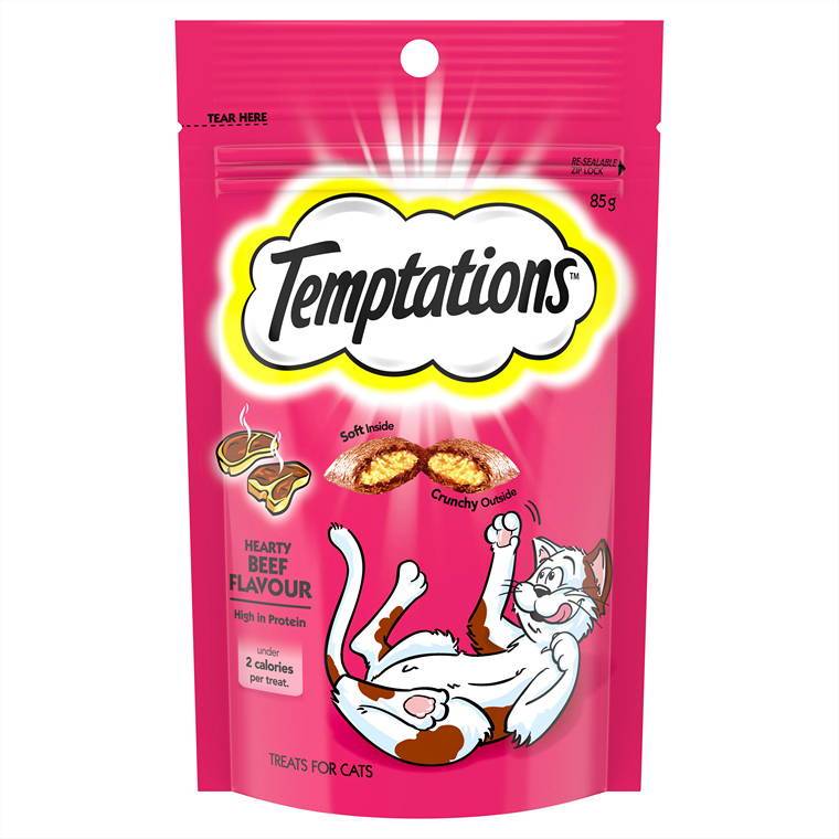 Temptations Hearty Beef, 85g