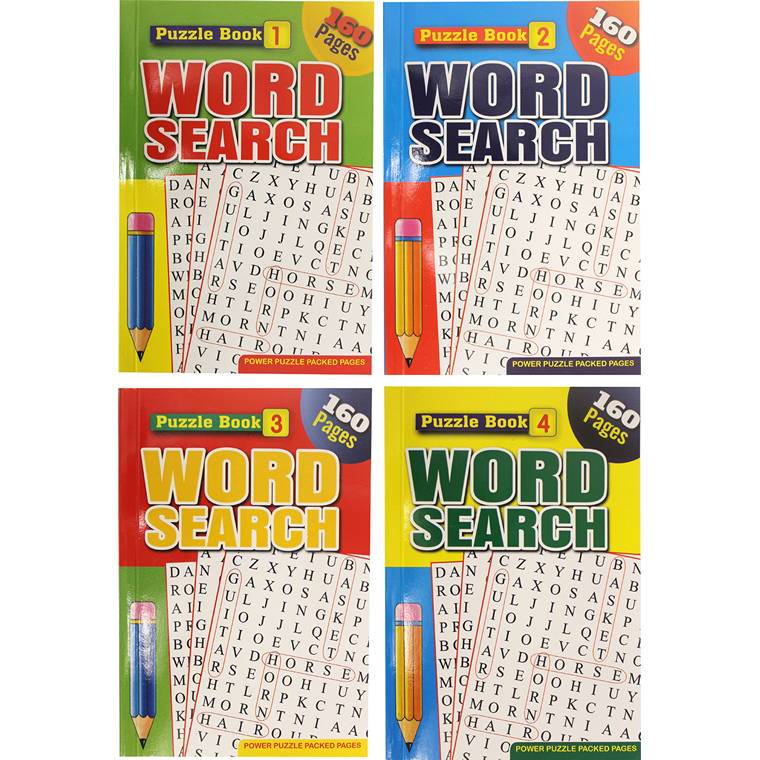 Book, Wordsearch, 160pgs, A6