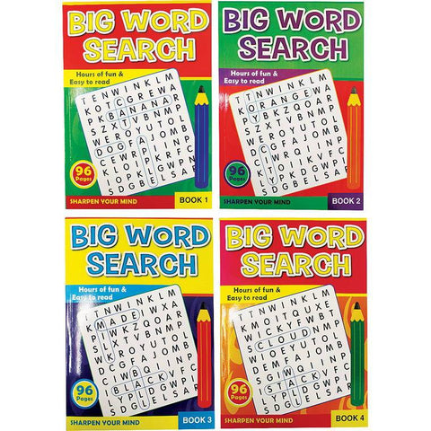 Book, Wordsearch, 96pgs, A4