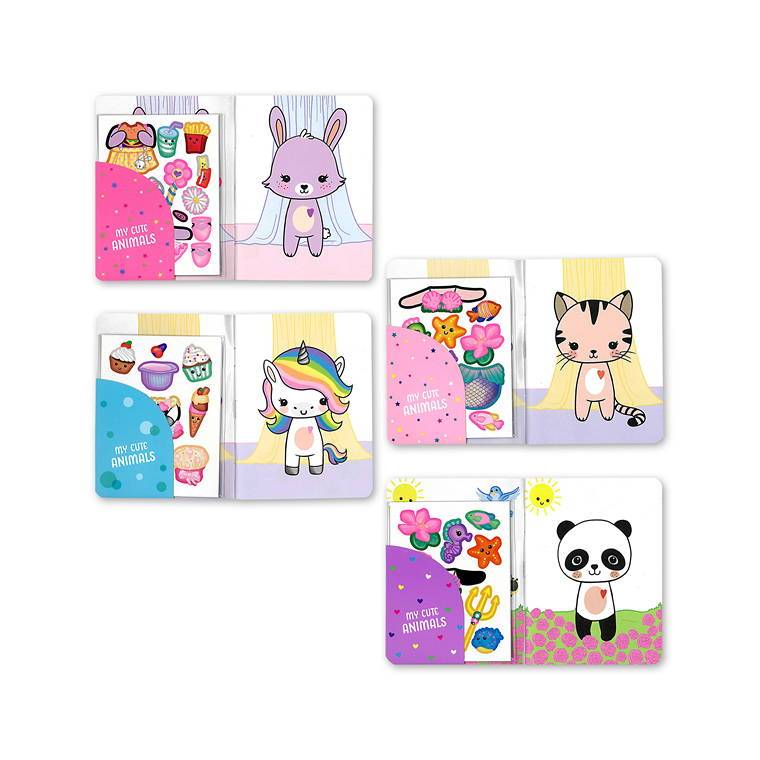 Dress Me Up Book Kitty, Bunny, Panda, Unicorn, 24pgs