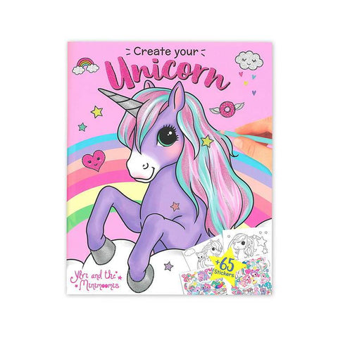 Unicorn Colouring Book with 70 stickers