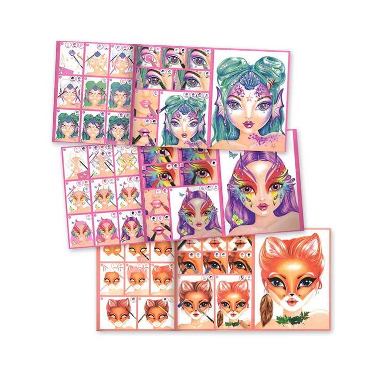 Fantasy Face Colouring and Sticker Book