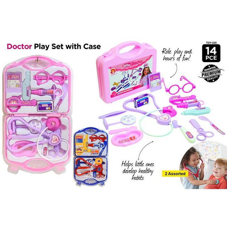 Doctor Play Set with Carry Case, 14pcs