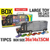 Semi Trailer with Die Cast Car Set, 11pcs