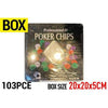 Poker Set with 100 Chips, 2pk Card, 1 Button