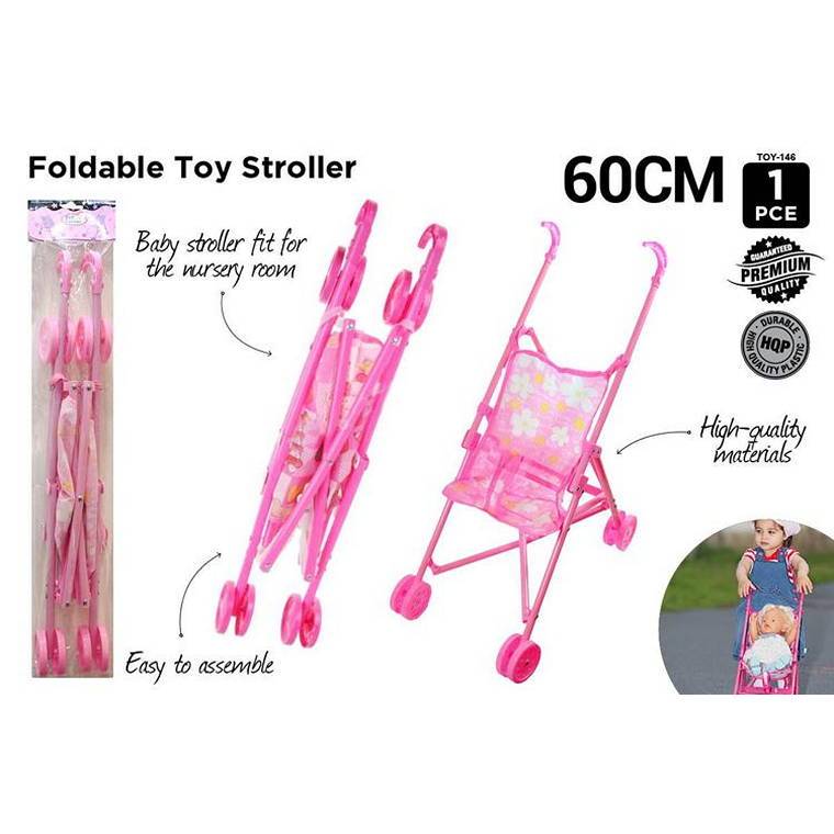 Plastic Toy Stroller, 60cm, 1pcs