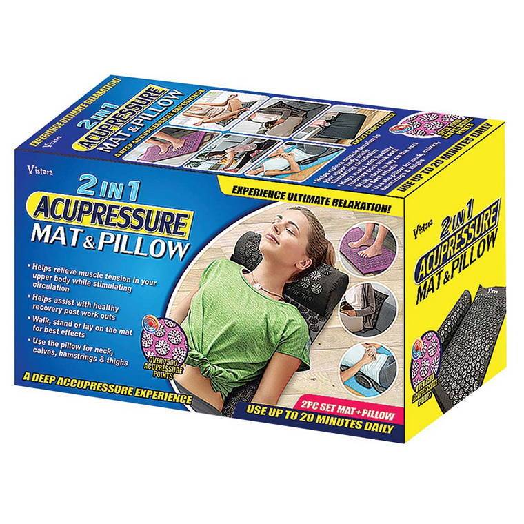 2 In 1 Acupressure Mat and Pillow