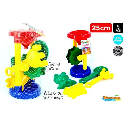 Sand and Water Mill Play Set, 5pcs