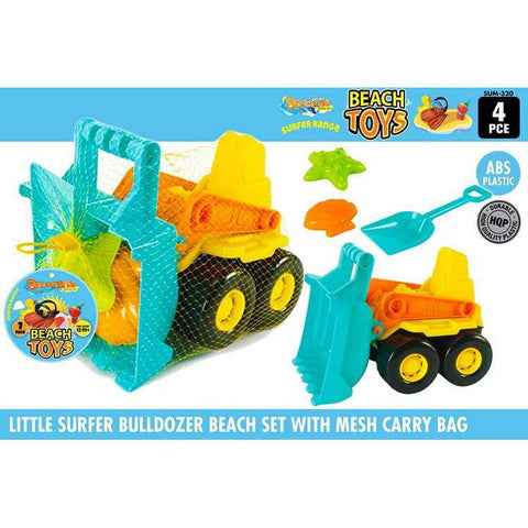 Little Surfer Bulldozer Beach Set, 4pcs