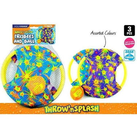 Water Splash Frisbee, 26cm, 3pcs