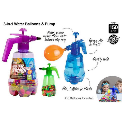 Water Balloon Bombs with Pump Bottle, 150pcs