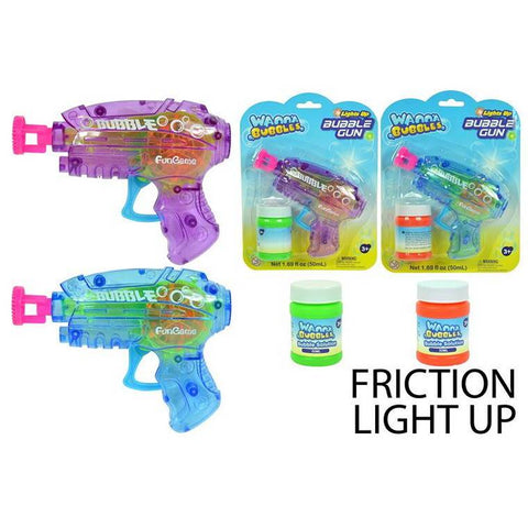 Light Up Bubble Gun with Bubbles, 2pcs