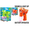 Dino Bubble Maker with 2X50ml Solution, Battery Operated