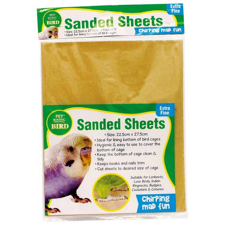 Bird Sand Sheets, 8pcs