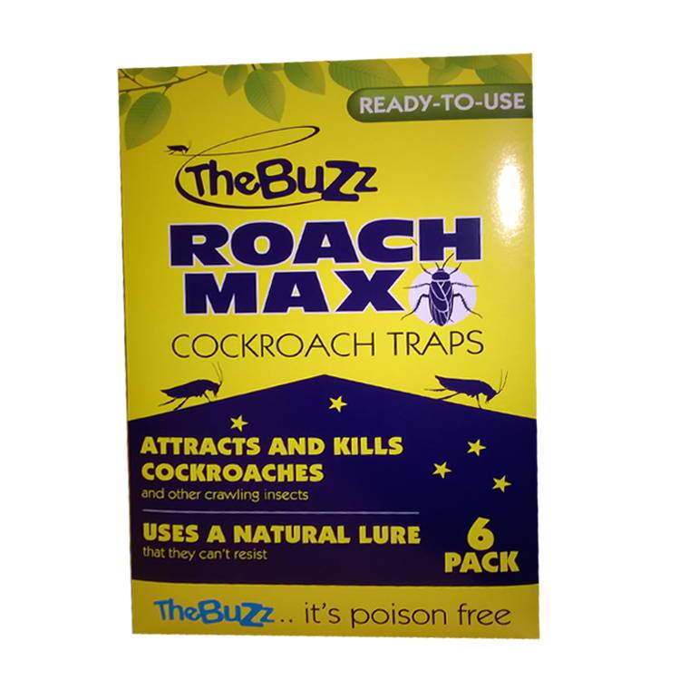 Buzz Roach Max Cockroach Traps, 6pk