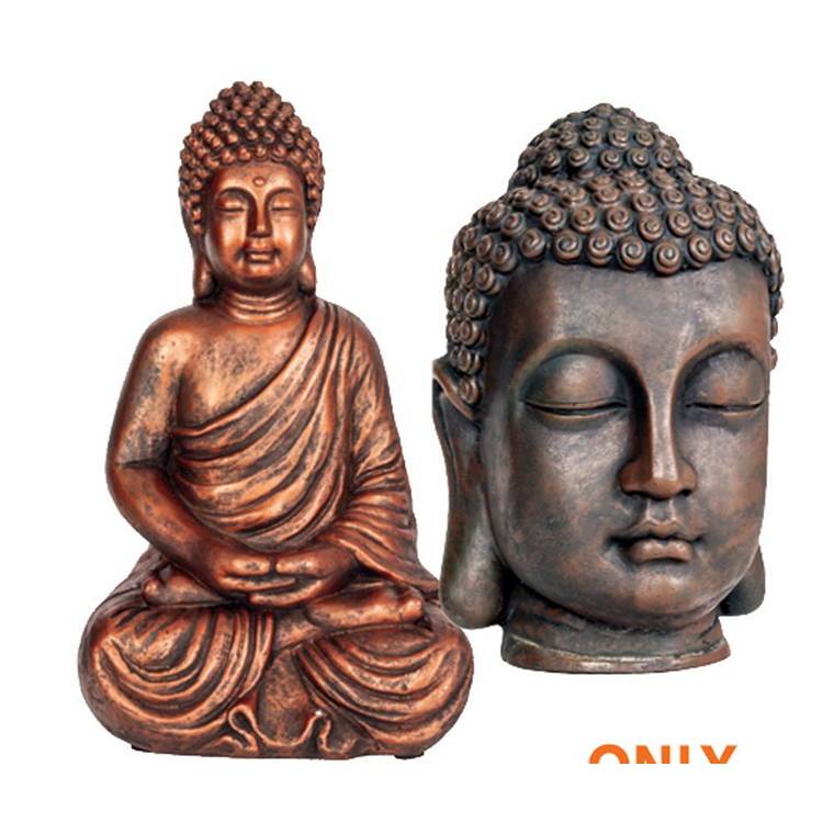 Garden Ornament, Buddha, 3 Assorted