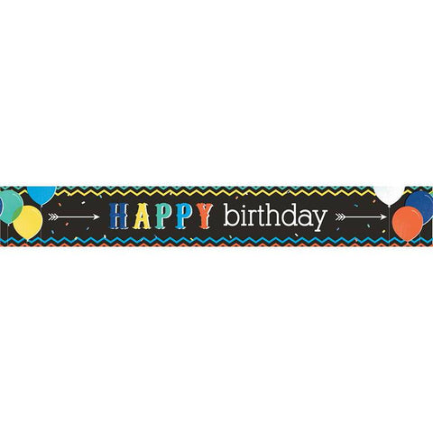 Banner Birthday Black